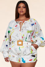 Load image into Gallery viewer, Baloa Art Painting Romper