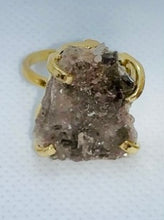Load image into Gallery viewer, Modesta Smokey Quartz Gold Plated Rings