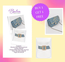 Load image into Gallery viewer, Baloa Shoulder Bag (Clutch) with Belt FREE‼️