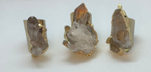 Load image into Gallery viewer, Modesta Cluster Clear Quartz Cuff Ring