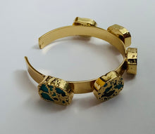 Load image into Gallery viewer, Modesta Turkish Stone Cuff Bracelet