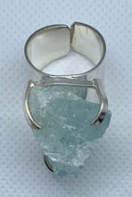Load image into Gallery viewer, Modesta Aquamarine Silver Plated Cuff Rings
