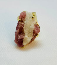 Load image into Gallery viewer, Modesta Pink Tourmaline Gold Plated Cuff Rings