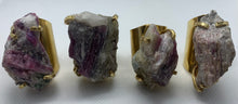 Load image into Gallery viewer, Modesta Watermelon Tourmaline Gold Plate Cuff Rings
