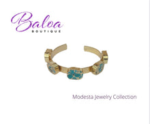 Load image into Gallery viewer, Modesta Turkish Stone Cuff Bracelet