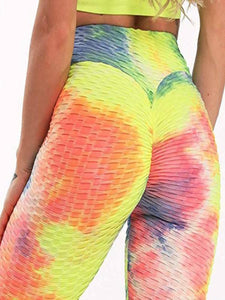 Butt Lifted Active Legging Yellow-Green - Baloa Boutique