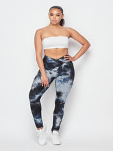 Load image into Gallery viewer, V-waist Waffle Leggings Black - Baloa Boutique
