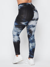 Load image into Gallery viewer, V-waist Waffle Leggings Black - Baloa Boutique
