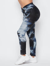 Load image into Gallery viewer, V-waist Waffle Leggings Black - Baloa Boutique
