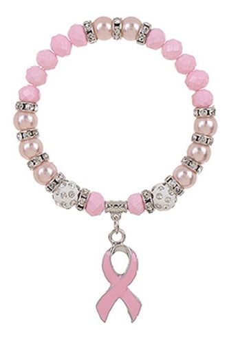 Breast Cancer Ribbon Bracelet - Baloa Boutique
