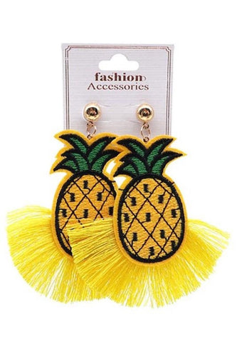 Pineapple Earring - Baloa Boutique
