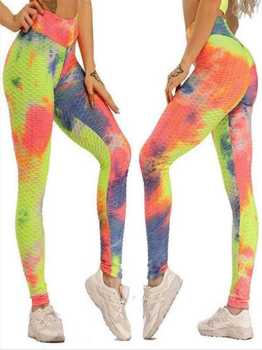 Butt Lifted Active Legging Yellow-Green - Baloa Boutique
