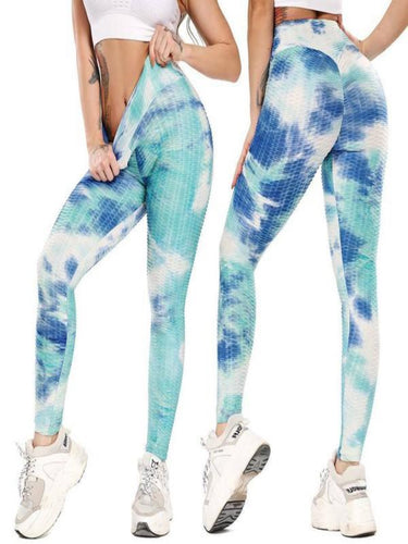 Butt Lifted Active Legging Aqua-Green - Baloa Boutique