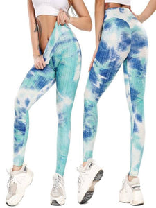 Butt Lifted Active Legging Aqua-Green - Baloa Boutique