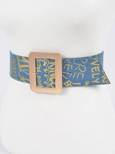 Baloa Denim Wide Waist Belt BIG ✨ MONTH ✨ SALE ✨