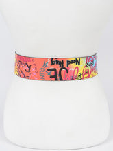 Load image into Gallery viewer, Baloa Graffiti Wide Belt BIG ✨ MONTH ✨ SALE ✨
