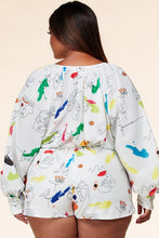Load image into Gallery viewer, Baloa Art Painting Romper
