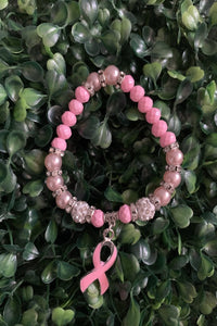 Breast Cancer Ribbon Bracelet - Baloa Boutique