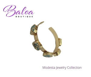 Modesta Turkish Stone Cuff Bracelet