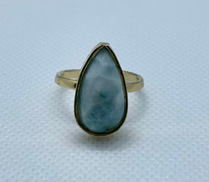 Modesta Larimar Gold Plated Rings