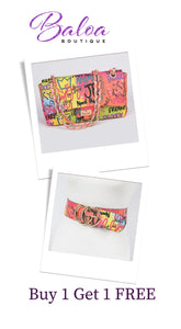 Baloa Graffiti Clutch with Belt‼️