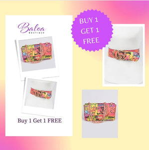 Baloa Graffiti Clutch with Belt‼️