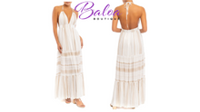 Load image into Gallery viewer, Baloa Halter Stripe Dress
