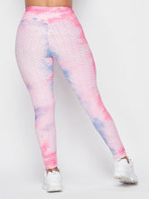 Load image into Gallery viewer, V-waist Waffle Leggings Pink - Baloa Boutique
