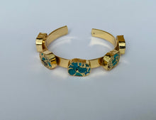 Load image into Gallery viewer, Modesta Turkish Stone Cuff Bracelet
