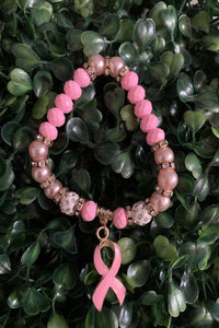 Breast Cancer Ribbon Bracelet - Baloa Boutique