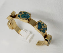 Load image into Gallery viewer, Modesta Turkish Stone Cuff Bracelet
