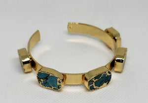 Modesta Turkish Stone Cuff Bracelet